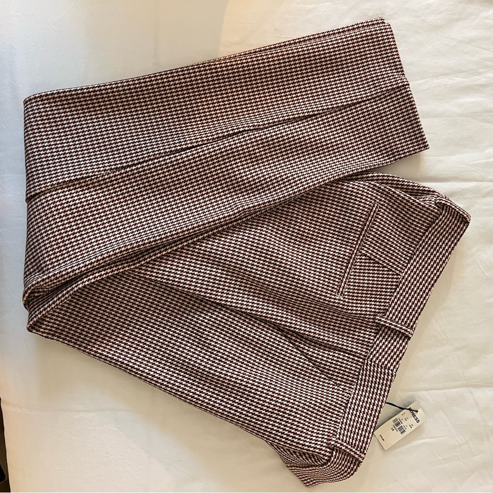 NWT red and brown slacks